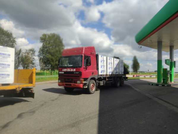 Перевозка газосиликатных блоков.